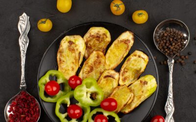 Roasted Bringle with Tomato Puree